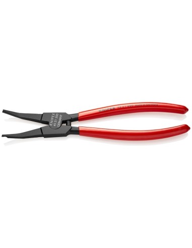 Alicate para arandelas especiales para arandelas de retención en ejes recubiertos de plástico bruñido 200 mm KNIPEX 45 21 200