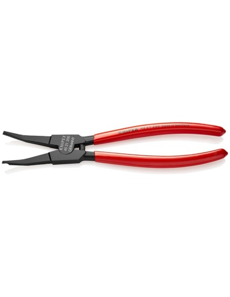 Alicate para arandelas especiales para arandelas de retención en ejes recubiertos de plástico bruñido 200 mm KNIPEX 45 21 200