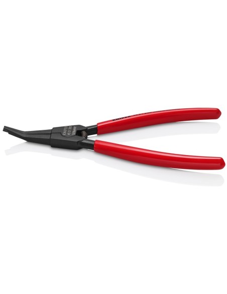 Alicate para arandelas especiales para arandelas de retención en ejes recubiertos de plástico bruñido 200 mm KNIPEX 45 21 200