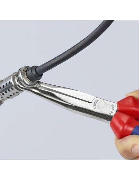 Alicate para mecánicos con fundas multicomponentes cromado 200 mm KNIPEX 38 95 200