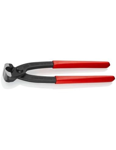 Alicate para abrazaderas de oreja recubiertos de plástico negro atramentado 220 mm KNIPEX 10 98 I220