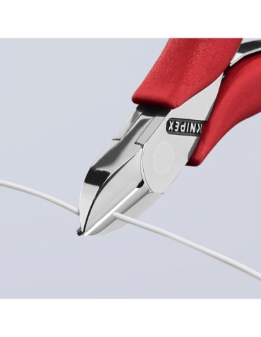 Alicates de corte diagonal para electrónica recubiertos de plástico antideslizante 115 mm KNIPEX 77 11 115