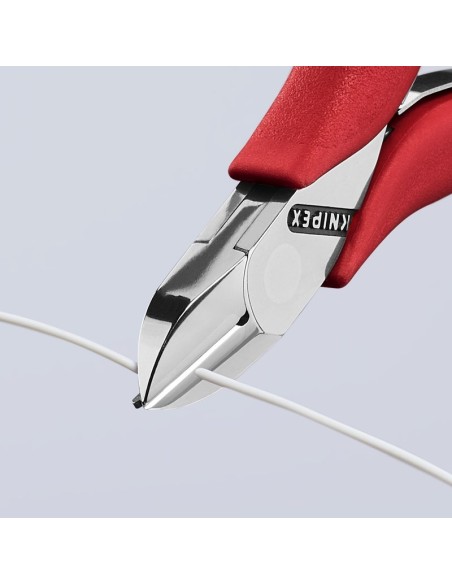 Alicates de corte diagonal para electrónica recubiertos de plástico antideslizante 115 mm KNIPEX 77 11 115