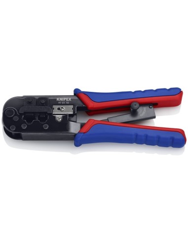 Alicate para crimpar conectores Western con fundas multicomponentes bruñido 190 mm KNIPEX 97 51 10