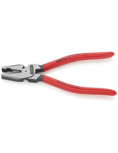 Alicate universal de fuerza recubiertos de plástico negro atramentado 180 mm KNIPEX 02 01 180