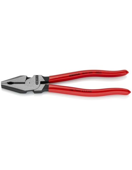 Alicate universal de fuerza recubiertos de plástico negro atramentado 225 mm KNIPEX 02 01 225