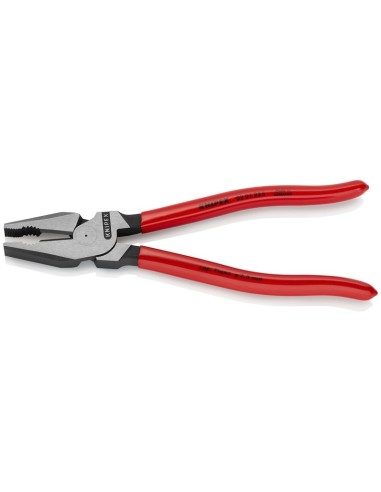 Alicate universal de fuerza recubiertos de plástico negro atramentado 225 mm KNIPEX 02 01 225