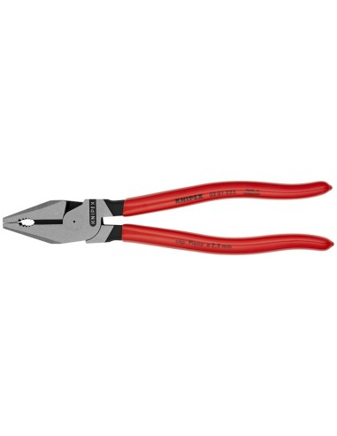 Alicate universal de fuerza recubiertos de plástico negro atramentado 225 mm KNIPEX 02 01 225