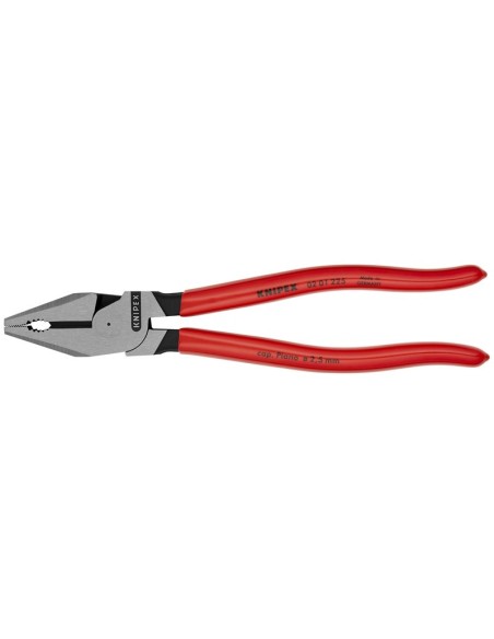 Alicate universal de fuerza recubiertos de plástico negro atramentado 225 mm KNIPEX 02 01 225