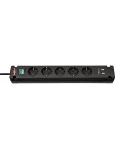 Base de tomas múltiples Bremounta con puertos USB apta para montaje fijo 2
