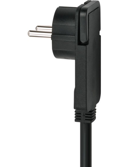 Base de tomas múltiples Comfort-Line Plus negra con clavija plana
