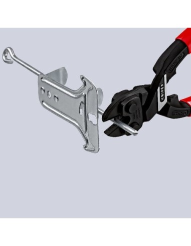 CoBolt Cortabulones compacto recubiertos de plástico negro atramentado 200 mm KNIPEX 71 01 200