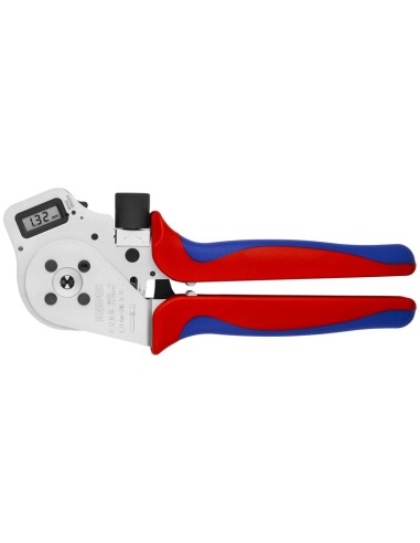 Crimpadora de 4 mandriles para terminales girados con fundas multicomponentes cromado 250 mm KNIPEX 97 52 65 DG