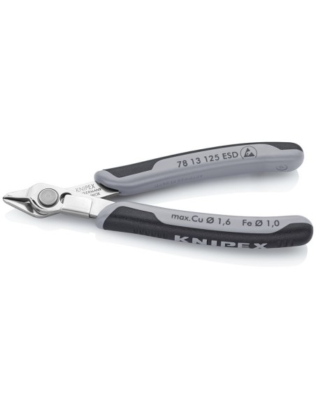 Electronic Super Knips ESD con fundas multicomponentes 125 mm KNIPEX 78 13 125 ESD