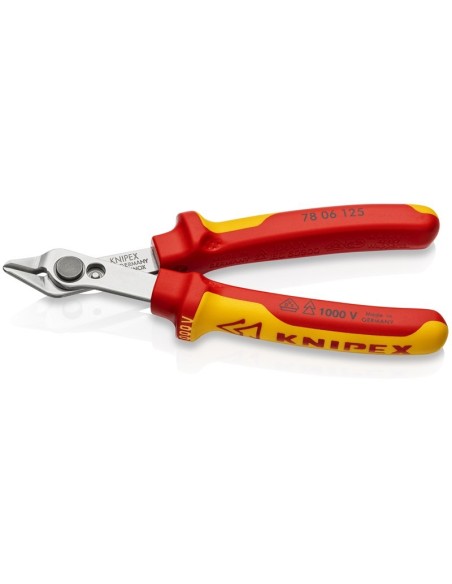 Electronic Super Knips VDE aislados con fundas multicomponentes, según norma VDE 125 mm KNIPEX 78 06 125
