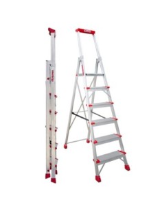 ELEGANCE | Escalera de tijera con peldaños cómodos