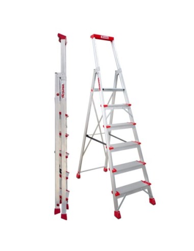 ELEGANCE | Escalera de tijera con peldaños cómodos