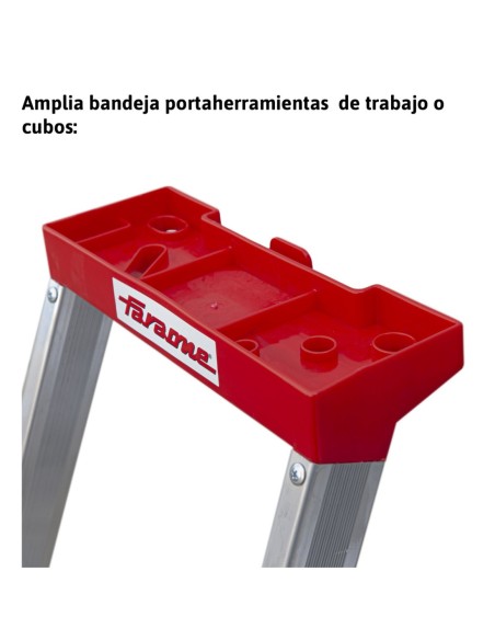 ELEGANCE | Escalera de tijera con peldaños cómodos