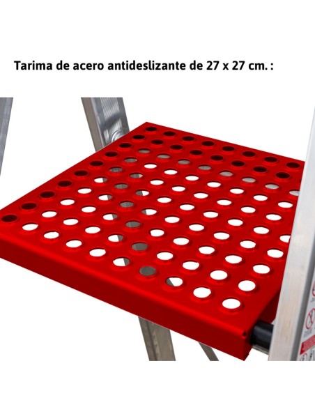 ELEGANCE | Escalera de tijera con peldaños cómodos