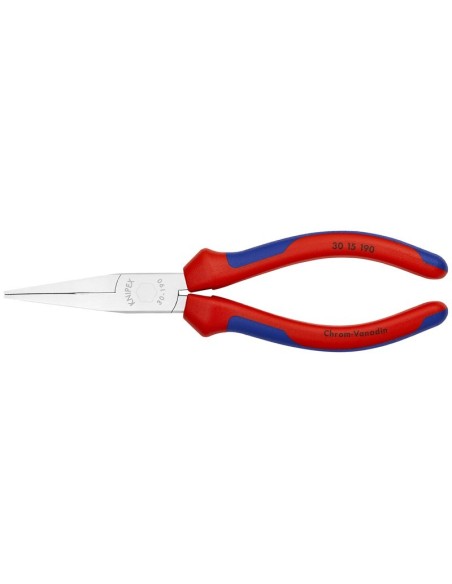 Alicate de boca larga con fundas multicomponentes cromado 190 mm KNIPEX 30 15 190