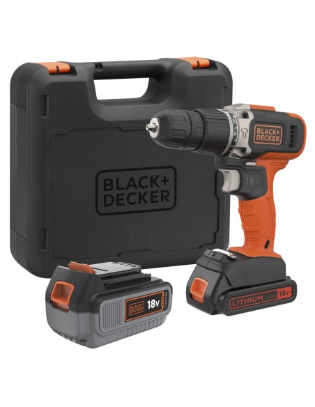 BCD003MEM2K-QW - Taladro Percutor 18V 2 Velocidades con 1 batería 4,0h Litio y 1 batería 2,0Ah Litio