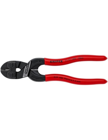 CoBolt S Cortabulones compactos con muesca en el filo de corte recubiertos de plástico negro atramentado 160 mm (cartulina aut