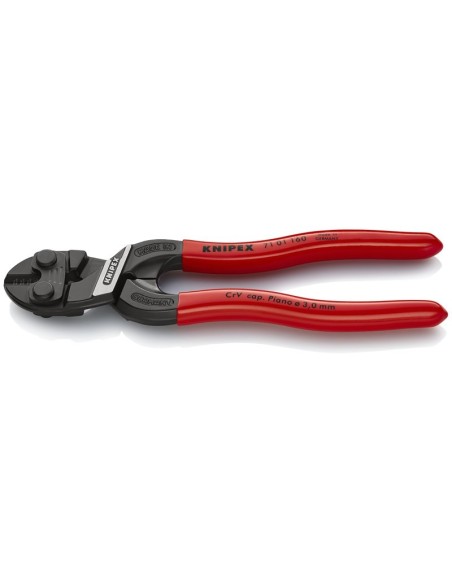 CoBolt S Cortabulones compactos recubiertos de plástico negro atramentado 160 mm KNIPEX 71 01 160