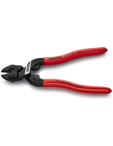CoBolt S Cortabulones compactos recubiertos de plástico negro atramentado 160 mm KNIPEX 71 01 160