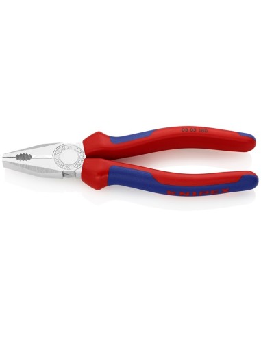 Alicate universal con fundas multicomponentes cromado 180 mm KNIPEX 03 05 180