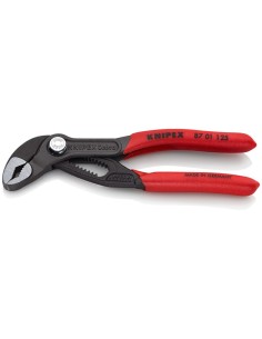 Cobra Tenaza para bombas de agua recubiertos de plástico antideslizante gris atramentado 125 mm KNIPEX 87 01 125