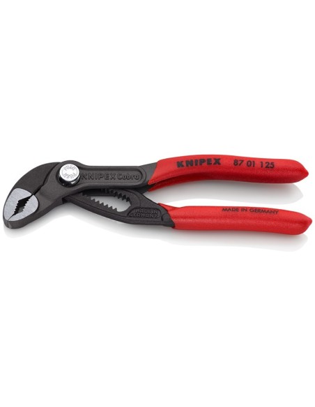 Cobra Tenaza para bombas de agua recubiertos de plástico antideslizante gris atramentado 125 mm KNIPEX 87 01 125