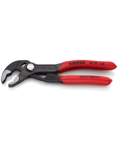 Cobra Tenaza para bombas de agua recubiertos de plástico antideslizante gris atramentado 125 mm KNIPEX 87 01 125