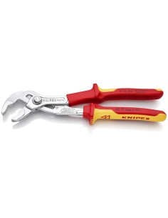 Cobra VDE Tenaza para bombas de agua, aislada aislados con fundas multicomponentes, según norma VDE cromado 250 mm KNIPEX 87 2 2