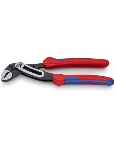 Alligator Tenaza de agarre con fundas multicomponentes negro atramentado 180 mm (cartulina autoservicio/blíster) KNIPEX 88 02