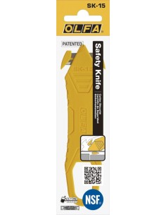 Cúter de seguridad desechable con cuchillas ocultas SK-15 en caja dispensadora 2