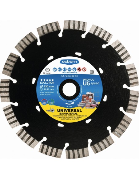 Disco de diamante Evolution U5 Speed - Universal obra