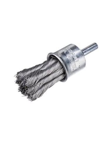 Cepillos pincel alambre trenzado - Vástago 6mm (Amoladora recta altas revoluciones)
