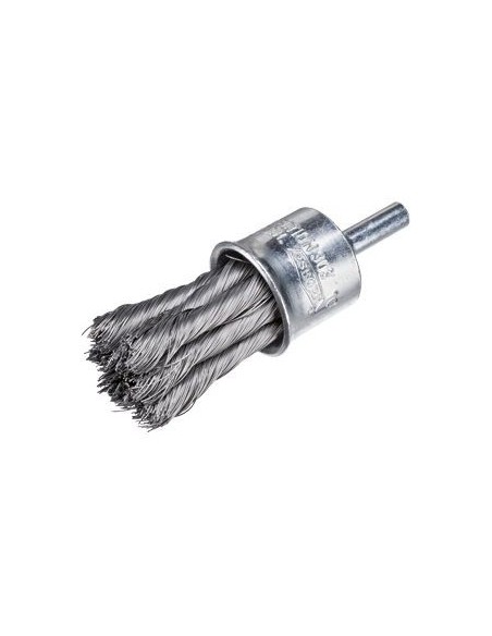 Cepillos pincel alambre trenzado - Vástago 6mm (Amoladora recta altas revoluciones)