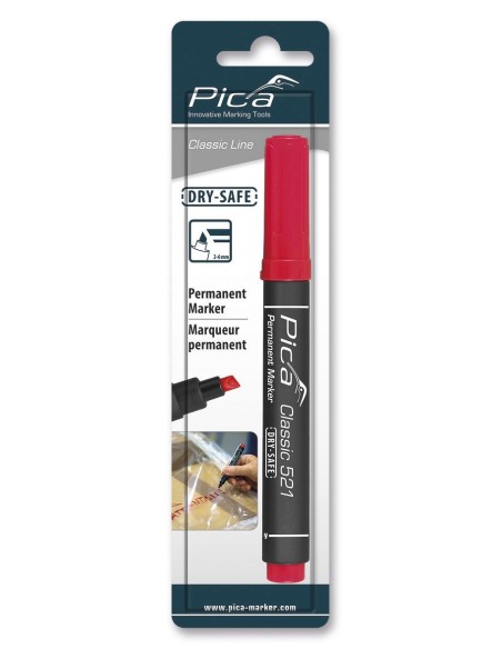 Marcador permanente con punta tipo cincel Classic 521