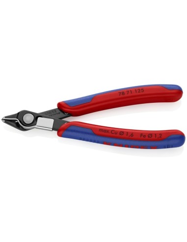 Electronic Super Knips con fundas multicomponentes bruñido 125 mm KNIPEX 78 71 125