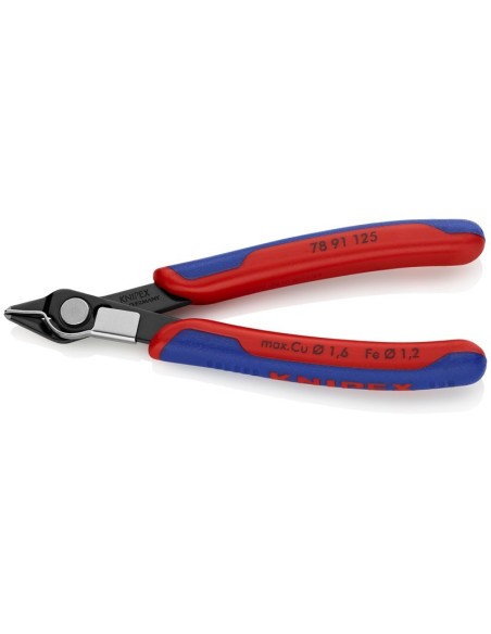 Electronic Super Knips con fundas multicomponentes bruñido 125 mm KNIPEX 78 91 125
