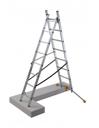 Escalera combinada de 2 tramos con estabilizador curvo HobbyLOT