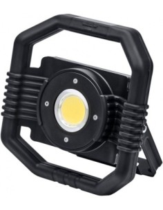 Foco LED portátil DARGO de funcionamiento híbrido con batería recargable o conexión de red