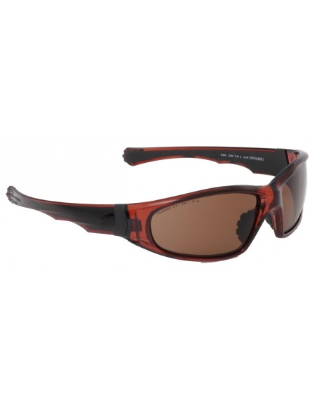 Gafas de seguridad polarizadas marrones con montura marrón EAGLE
