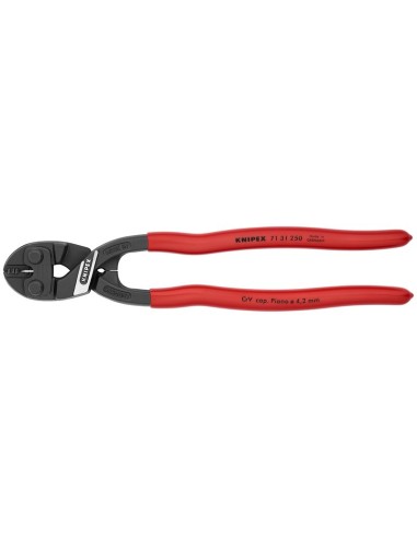 CoBolt XL Cortabulones compacto recubiertos de plástico negro atramentado 250 mm (cartulina autoservicio/blíster) KNIPEX 71 31