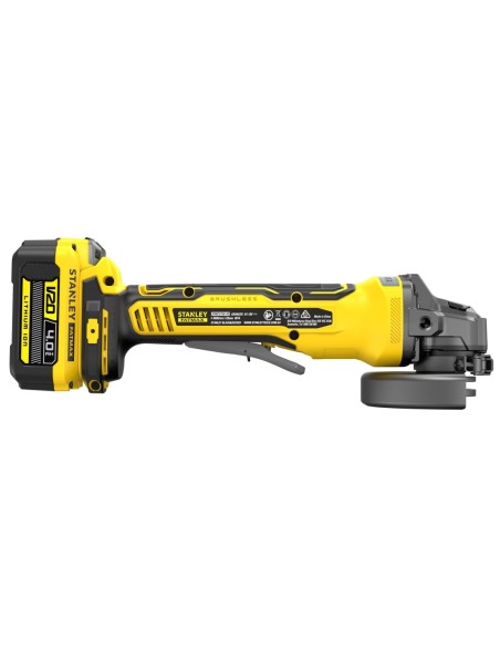 Mini-Amoladora BRUSHLESS V20 18V 125mm con 2 baterías Li-Ion 4Ah