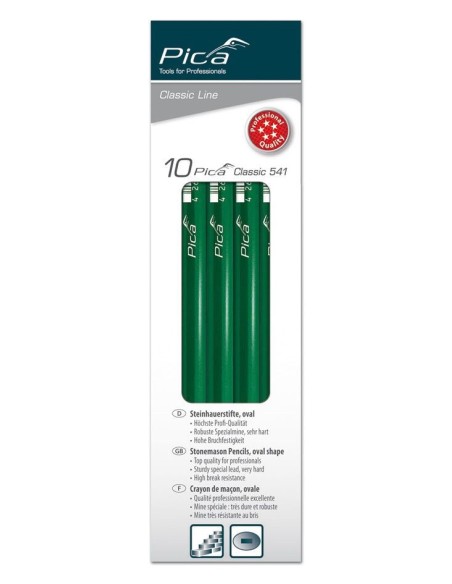 Lápiz de albañil perfil ovalado Classic 541 (Pack de 10 uds.)