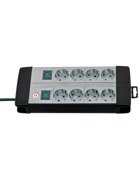 Base de tomas múltiples Premium-Line Technics con varios interruptores y disposición especial de los enchufes