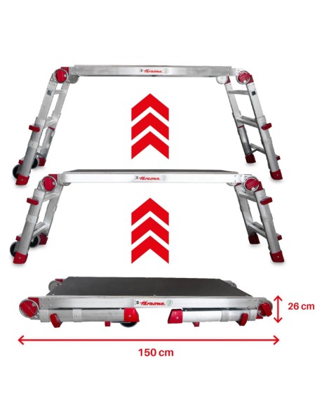 PLAT | Plataforma de trabajo plegable y regulable en altura