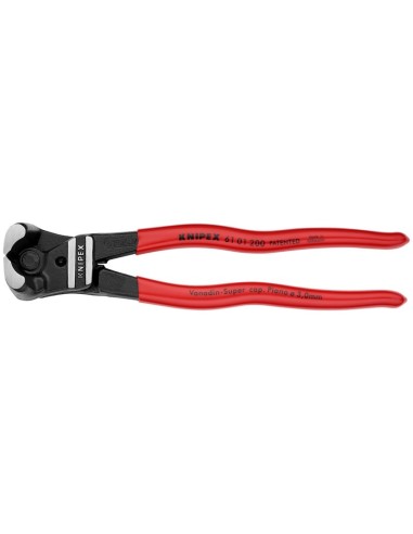 Cortabulones de corte frontal gran efecto palanca recubiertos de plástico negro atramentado 200 mm (cartulina autoservicio/blís